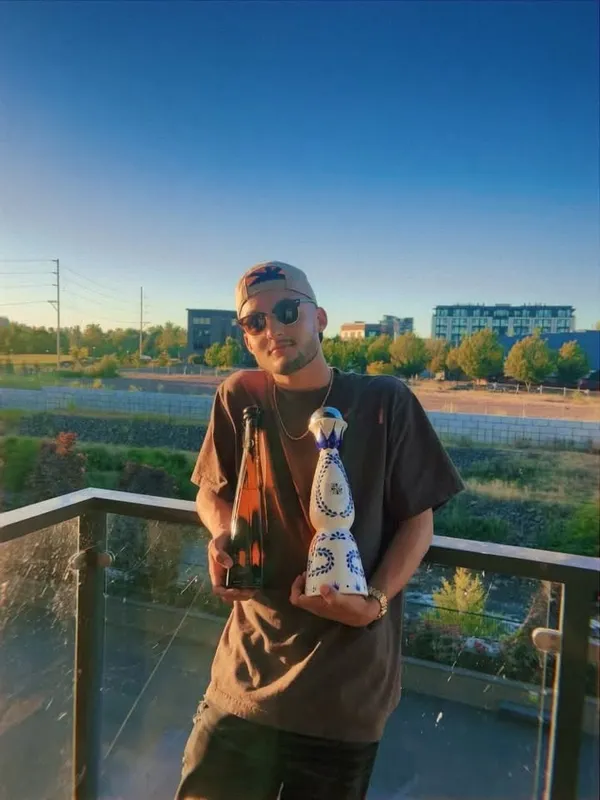 On the balcony, golden hour