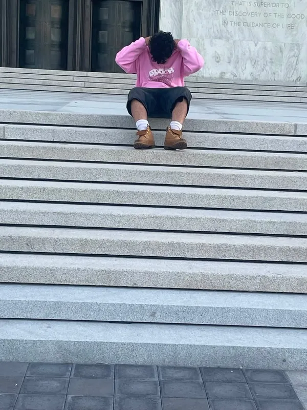 On the Capitol steps