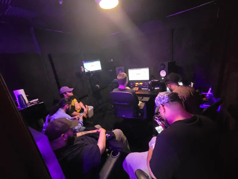 Everybody on it — the whole room facing the board