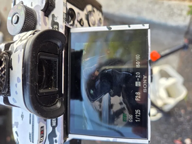Framing the shot on the screen