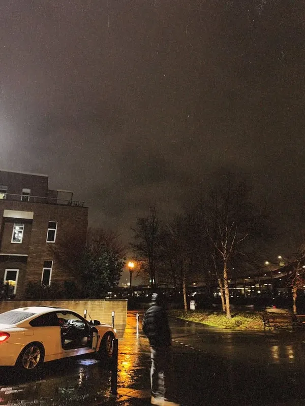 Rain on the lot