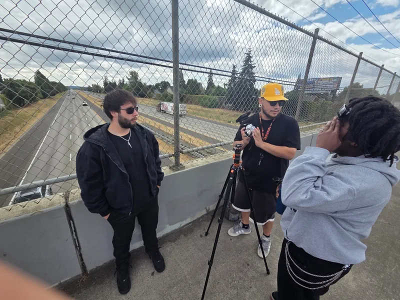 Half one — out on the overpass