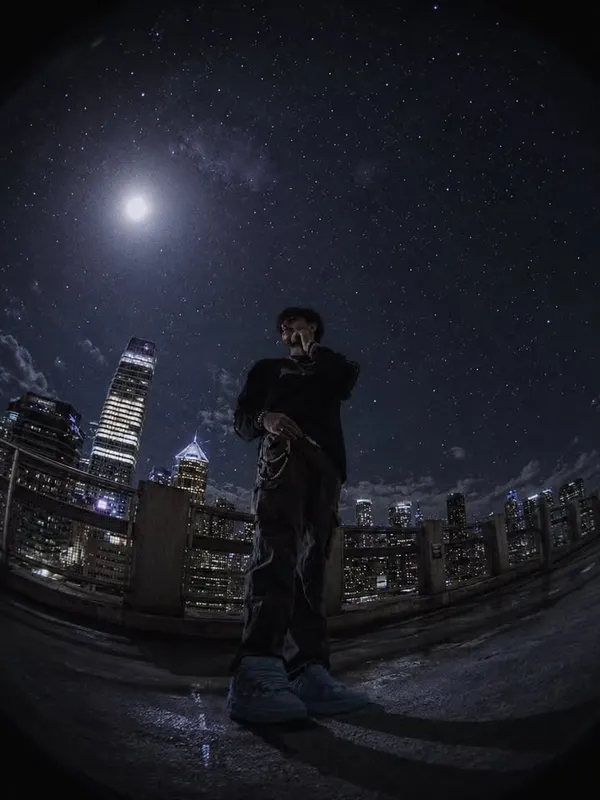 Rooftop under the stars