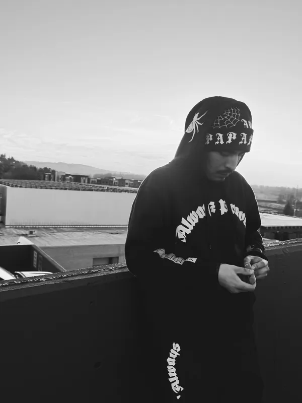 Rooftop in the AP spider beanie