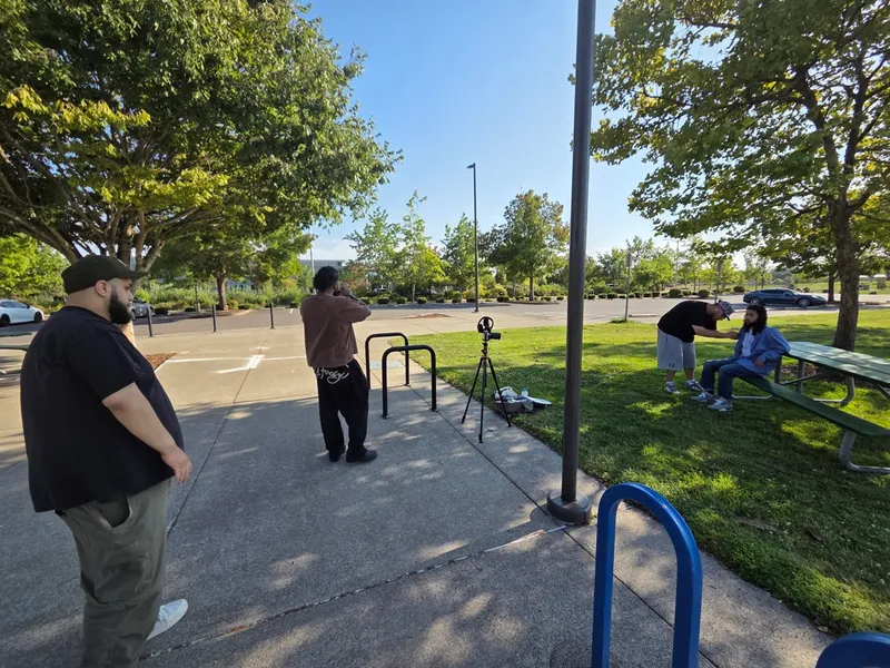 Getting the shot together on the path