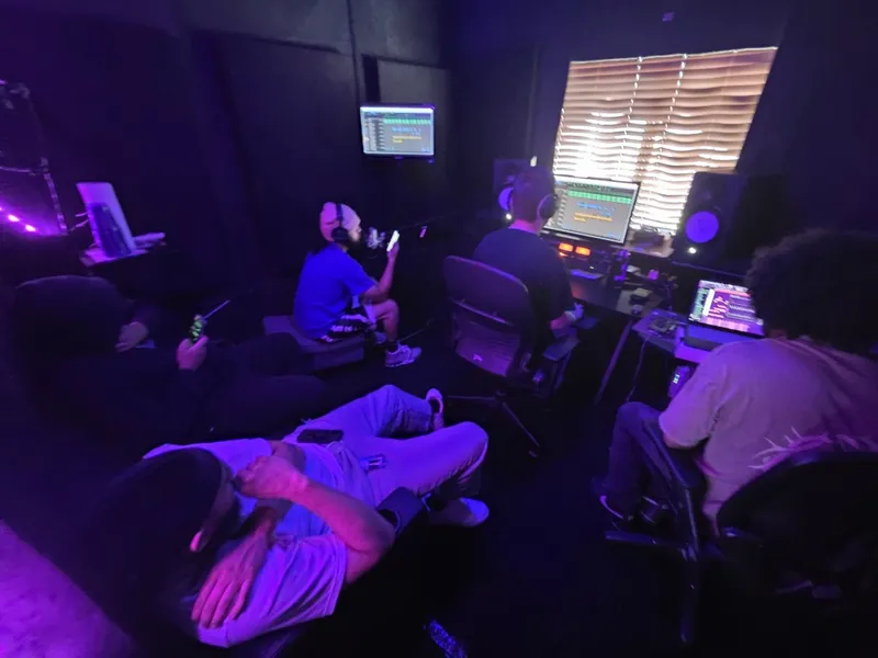The room watching from behind